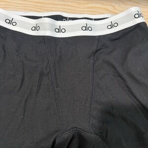 Alo Black Ribbed boxer briefs, small
